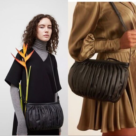 Mansur Gavriel Balloon leather Bag in black - Picture 3 of 13